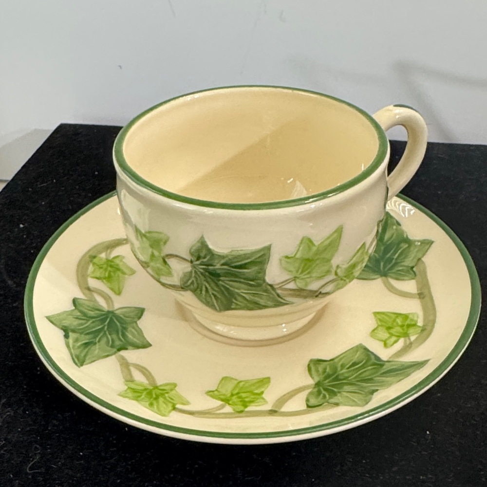 vintage 1950s Franciscan cup and saucer set